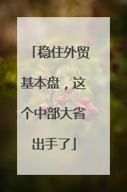 稳住外贸基本盘，这个中部大省出手了